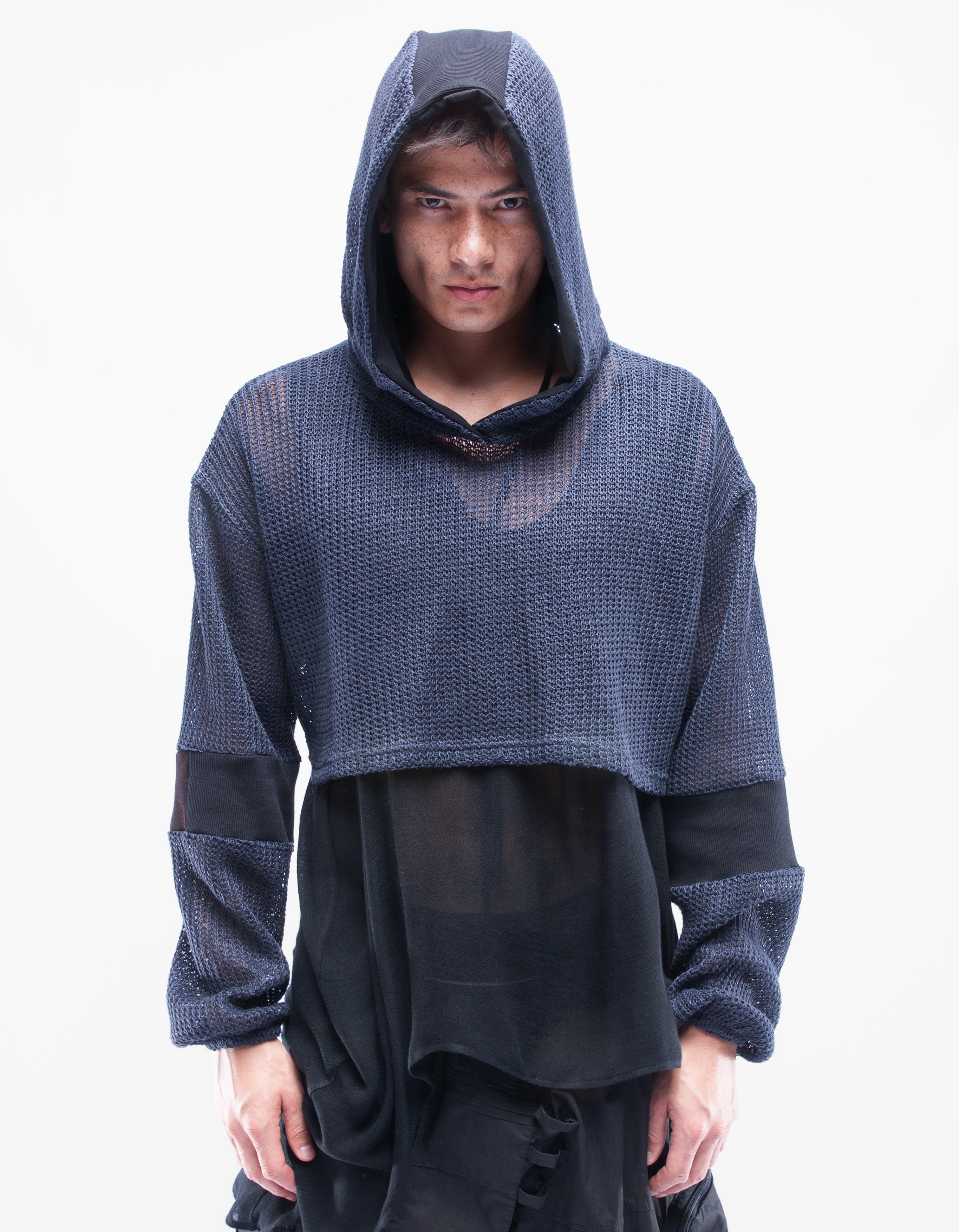 SHORT HOODY WEAVE LEAP M